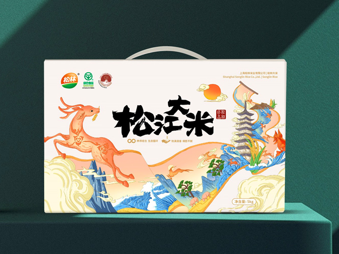 松林大米品牌策劃包裝，大米品牌設(shè)計 - 上海美御