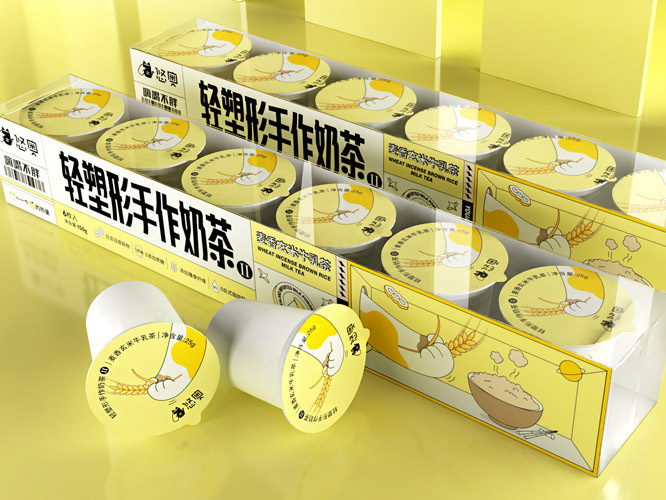線上奶茶包裝設(shè)計，奶茶包裝設(shè)計
