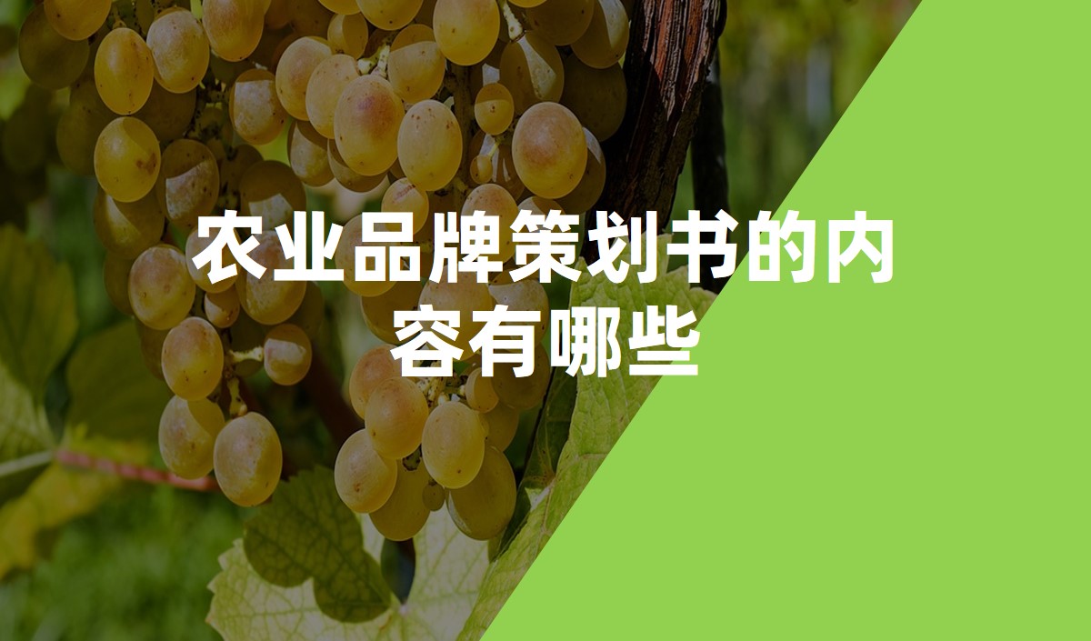 農(nóng)業(yè)品牌策劃書(shū)的內(nèi)容有哪些
